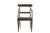 This Vintage Anglo-Indian Teakwood Armchair is handcrafted from solid teakwood, featuring gracefully curved arms, a shaped...