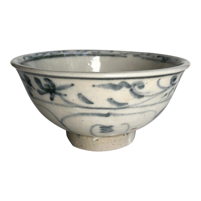 15th Century Blue and White Pottery Bowl, Hoi-an Cargo Hoard, Vietnam For Sale