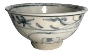 15th Century Blue and White Pottery Bowl, Hoi-an Cargo Hoard, Vietnam