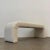 Custom Made Waterfall Bench in Sherpa For Sale In Los Angeles - Image 6 of 13