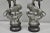 Antique French Renaissance "Le Force & Le Pouvoir" Spelter Metal Sculpture Pair For Sale - Image 4 of 12
