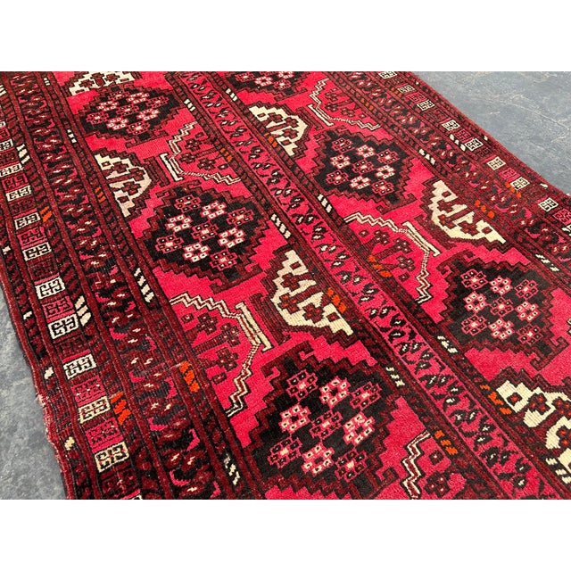 1970s Vintage Handmade Rug 3.6 X 7.5 For Sale - Image 5 of 7