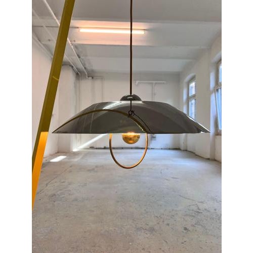 Danish Anthracite Mirrored Hanging Lamp For Sale - Image 11 of 11