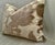 Ivory Velvet Foliage Appliquéd Silk Linen Decorative Boudoir Pillow Cover For Sale - Image 8 of 10