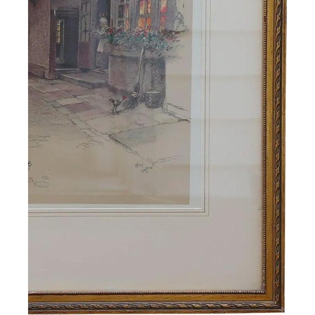 Antique Pencil-Signed Cecil Aldin Lithograph "The Red Lion, Banbury" C. 1923 For Sale In Portland, ME - Image 6 of 13