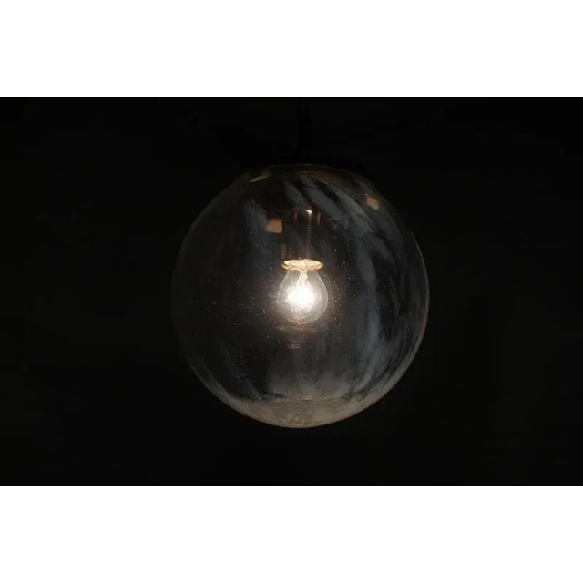 Vintage Glass Pendant Light by Kamenický Šenov, 1970s For Sale - Image 3 of 13