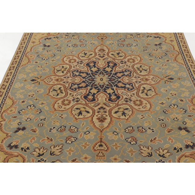 Traditional Antique English Orientalist Belle Époque Rug With Ornate Florals - Rug & Kilim For Sale - Image 3 of 10