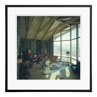 On the Sugarbush Slopes 1960 by Slim Aarons Black Framed C-Print For Sale