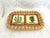 Rustic Vintage Wicker/Tile Tray For Sale - Image 3 of 5