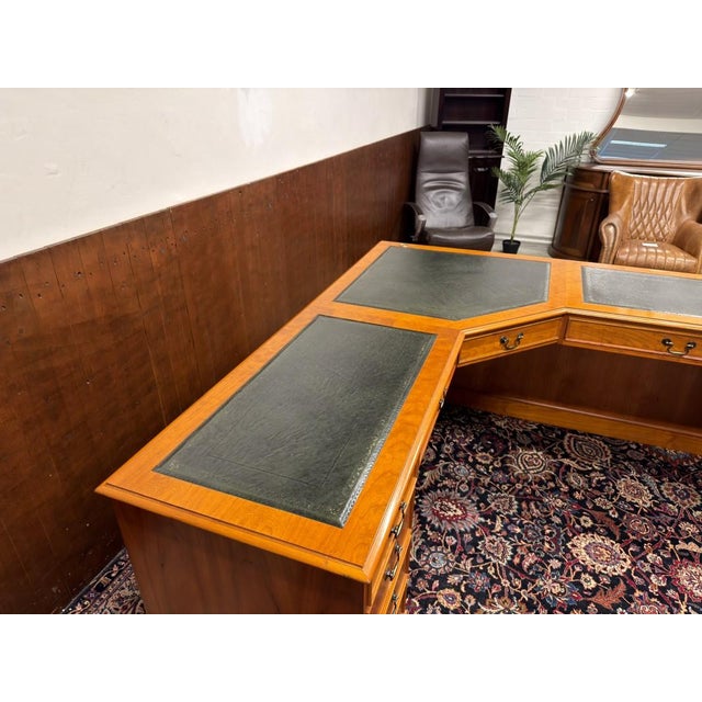 English Chesterfield Corner Desk For Sale - Image 18 of 18