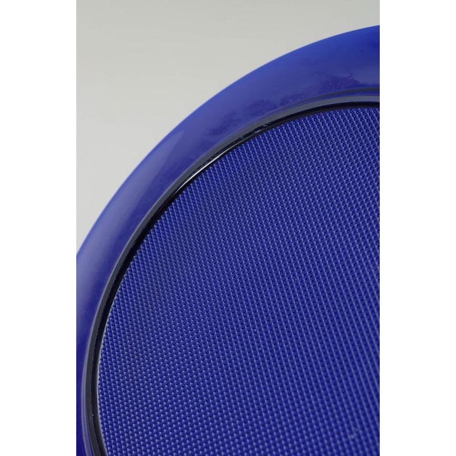 Scandinavian Art Glass Charger Plates in Deep Cobalt-Blue, 1980s, Set of 5 For Sale - Image 4 of 5