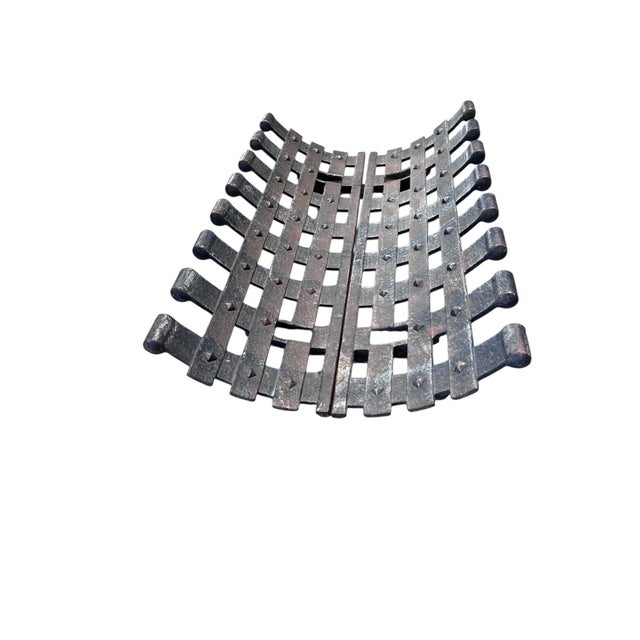 Vintage Iron Fire Grate, Heavy Duty For Sale In West Palm - Image 6 of 12