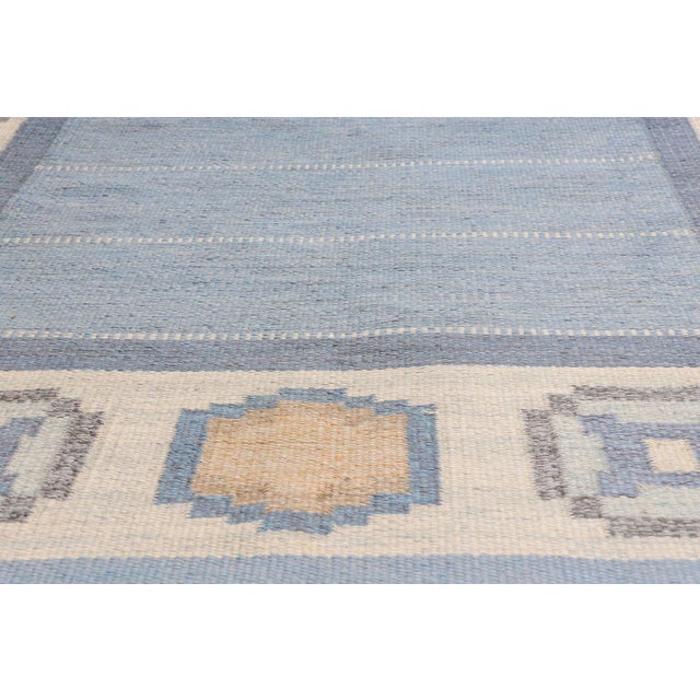 Mid 20th Century Ingegerd Silow Vintage Swedish Rollakan Rug, 05'07 X 07'07 For Sale - Image 5 of 10