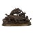 Authentic Atelier Cast Antique Bronze Sculpture of Duck Hunt by Pierre Jules Mene For Sale