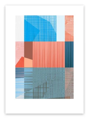 Contemporary Abstract New Media Art Print "Straec #28" Luuk De Haan