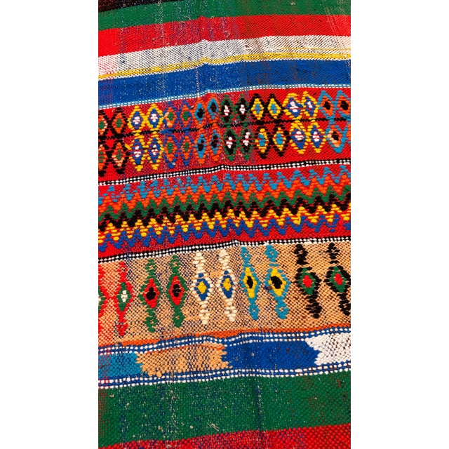 1980s Colorful Vintage Kilim Rug - 10.3 X 4.95 Ft For Sale - Image 9 of 12