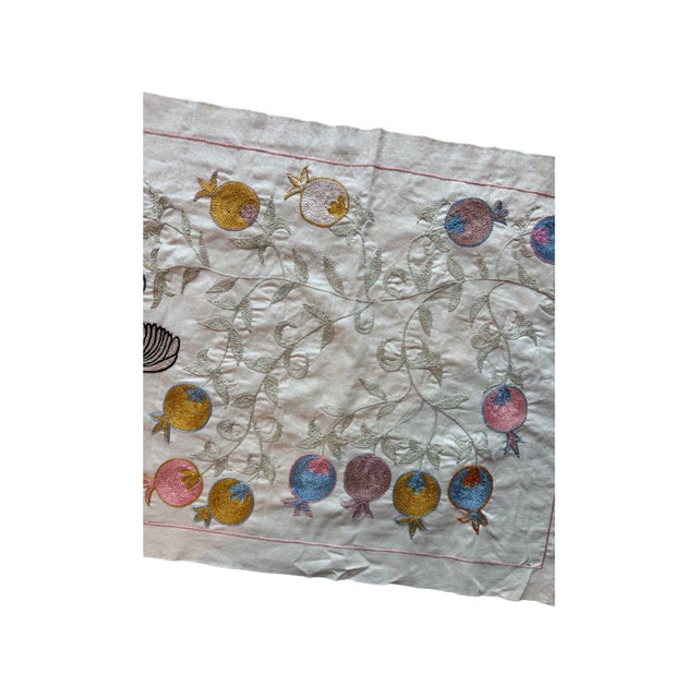 Winged Horse Suzani Wall Hanging, Gold Vines For Sale In New York - Image 6 of 6