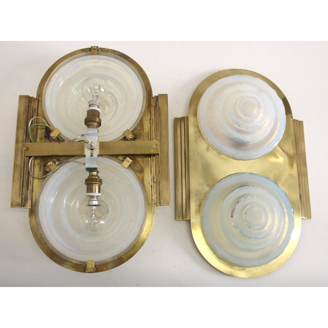 Wall Lights attributed to Atelier Petitot, 1930s, Set of 2 For Sale - Image 11 of 13