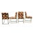 Mid-Century Modern 1970s Cal-Style Thin Line Metal Dining or Game Chairs, Set of Four After Milo Baughman For Sale - Image 3 of 12