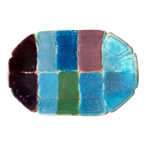 Durant Kilns American Art Deco Pottery Platter by Leon Volkmar Bedford Village, New York Signed & Dated 1919