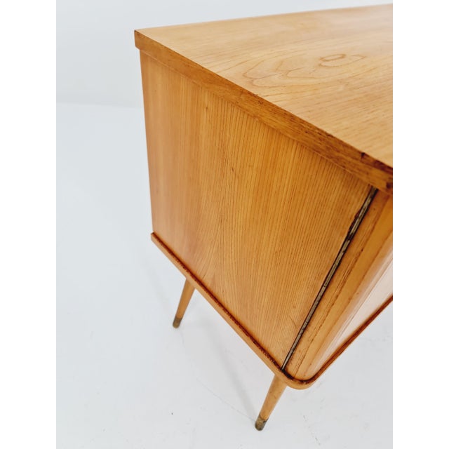 Mid-Century Modern German Ash and Beech Sideboard, 1950s For Sale - Image 10 of 14
