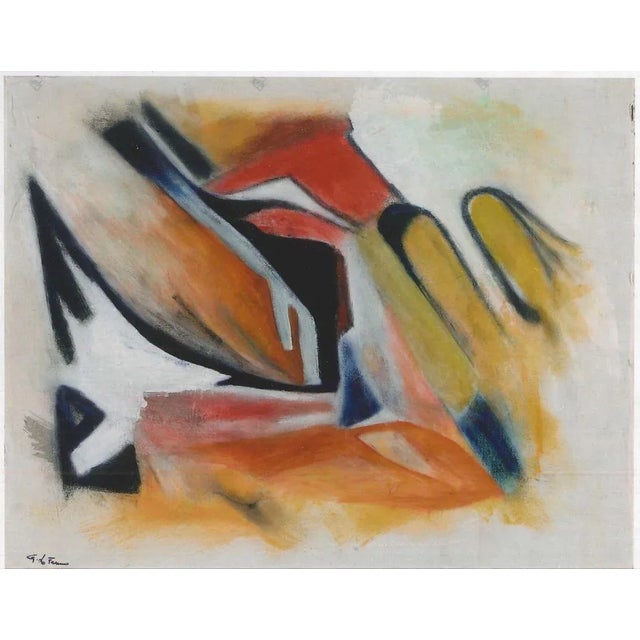 Abstract Expressionism is an original artwork realized by Giorgio Lo Fermo in 2012. Oil on hardboard. Hand signed on lower...