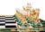 Late 20th Century 20th Century Russian Dolerite, Malachite & Kascholong Opal Chess Set. For Sale - Image 5 of 11