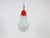 Mid-Century Modern 1970s Mid-Century Modern Italian Bulb Shape and Red Metal Pendant Lamp, Italy For Sale - Image 3 of 12