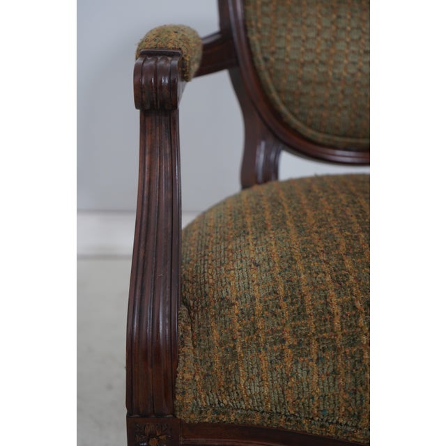 Pair of Century Louis XVI Arm Chairs For Sale - Image 14 of 18