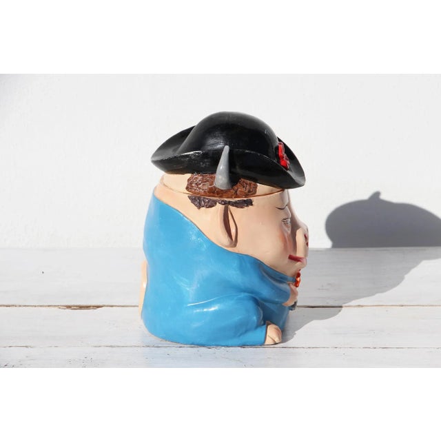 Circa: 1950. Country: France. Material: Earthenware. Marked: Poubelle de Table (Table Trash Bin). At this time, all...