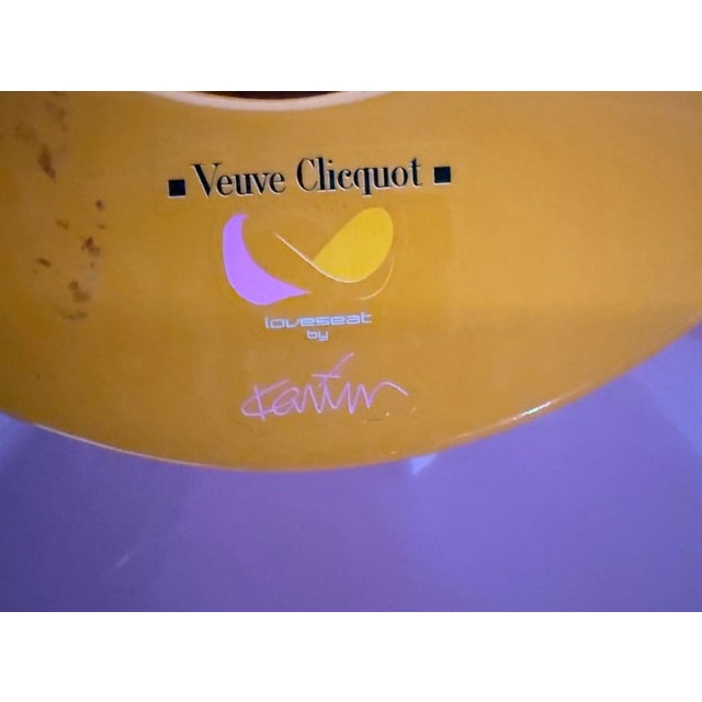 Veuve Cliquot Ponsardin Veuve Clicquot - “Tete a Tete” Loveseat For Sale - Image 4 of 5