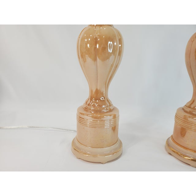 Pair of 1940s Aladdin Alacite G311 Table Lamps - Golden Lustre For Sale In Austin - Image 6 of 15