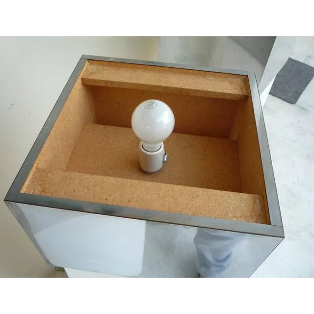 1970's Space Age Alien Skyscraper Lucite and Chrome Floor Lamps - a Pair For Sale In Miami - Image 6 of 10