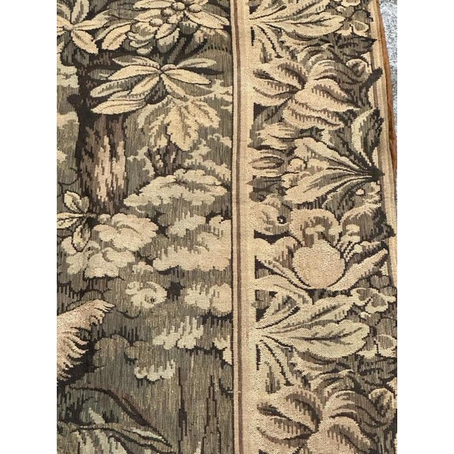 Vintage French Aubusson Style Jacquard Tapestry Panel, 1940s For Sale - Image 12 of 18