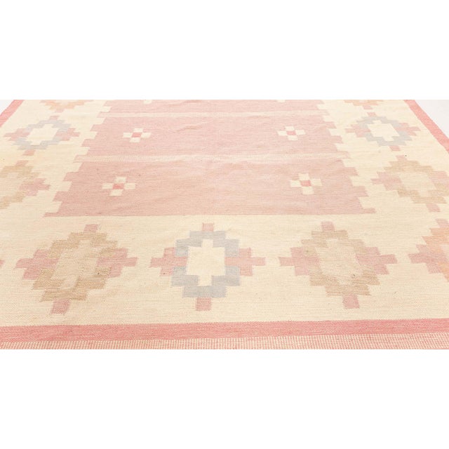 Doris Leslie Blau Vintage Swedish Double Sided Rug For Sale - Image 4 of 8