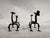 Mod Dragon Andirons in Wrought Iron, 1940s, Set of 2 For Sale - Image 15 of 18