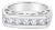 Mens Diamond Wedding Band .80cttw 14k White Gold, Size 10 For Sale