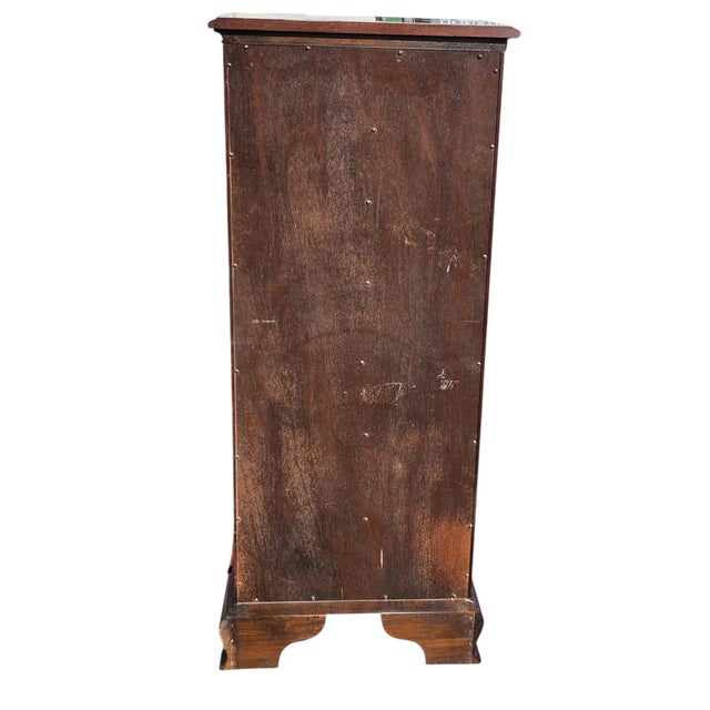 Vintage Council Chippendale-Style 7-Drawer Tallboy / Semainier / Lingerie Chest For Sale - Image 11 of 11