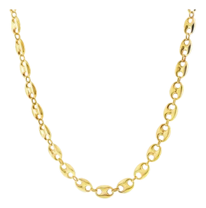 Late 20th Century 14k 24" 11.5mm Mariners Link Necklace