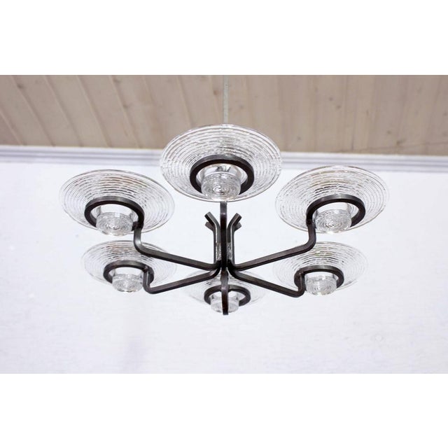 Erik Höglund Art Deco Chandelier attributed to Erik Höglund, 1960s For Sale - Image 4 of 16