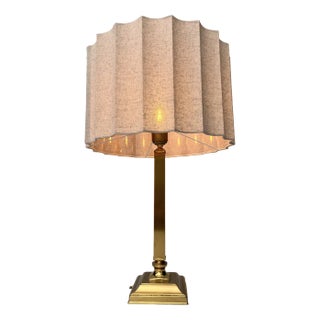 Brass Table Lamp from Deknudt, 1970s For Sale