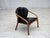 1970s, Danish armchair. Original brown rattan, black artificial leather. Original good condition: no smells, no stains and...