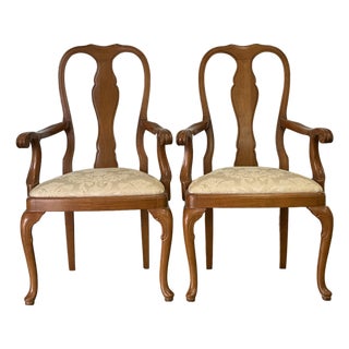 Pair of Buying and Design Queen Anne Armchairs - Made in Italy For Sale