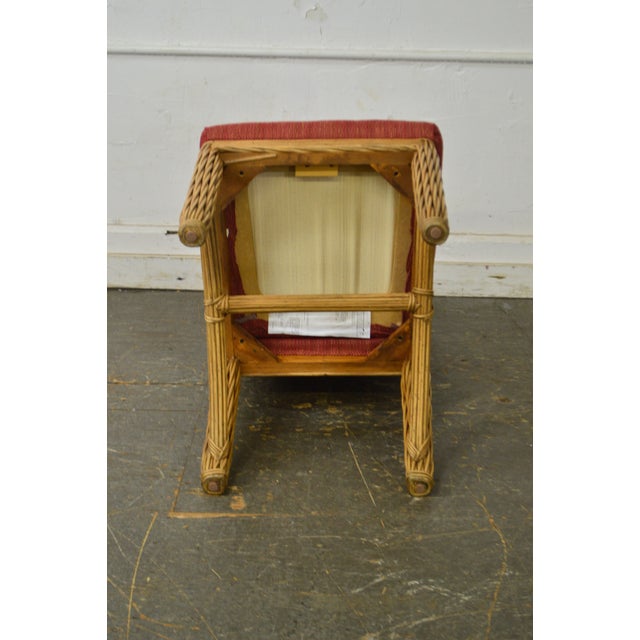 Braxton Culler Wicker Glass Top Table & 6 Chairs Dining Set Chairish