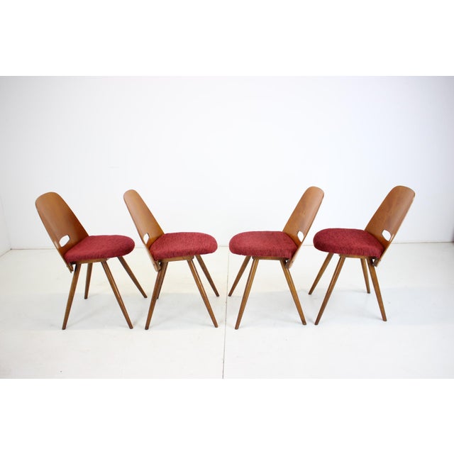 Dining Chairs attributed to Frantisek Jirak for Tatra, 1960s, Set of 4 For Sale - Image 12 of 15