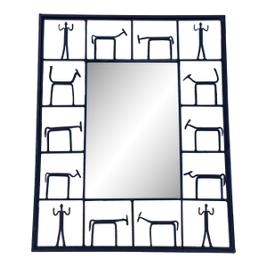 1950s Figural Mirror Attributed to Frederic Weinberg
