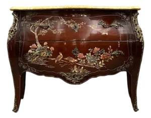 Curved Lacquered Chest of Drawers
