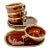 1980s Vintage Brutalist Boho Chic Arts & Crafts Lava Drip Ironstone Luncheon Sets - 8 Pieces For Sale