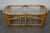 Mid-Century Rattan Glass Top Coffee Table For Sale - Image 4 of 10