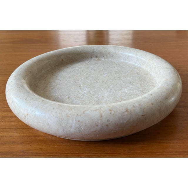 Sergio Asti Large Round Polished Terrazzo Bowl or Catch All For Sale - Image 4 of 8